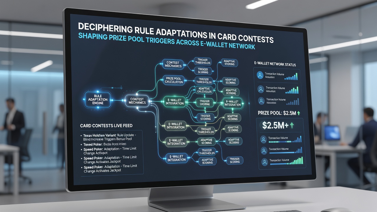 Close-up of smartphone screen displaying card contest rules and e-wallet transaction status